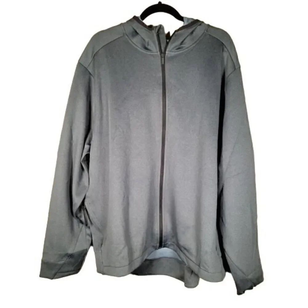 All in Motion Men's Big & Tall Tech Fleece Full Zip Hoodie Sz XXXL